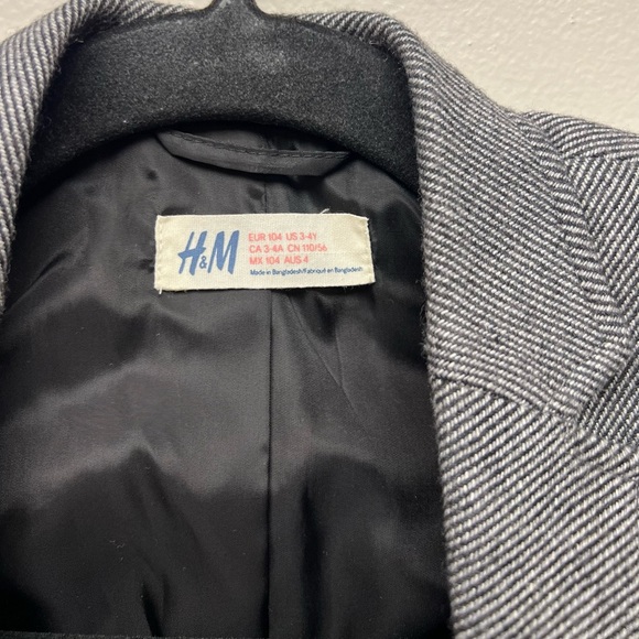 H&M Kids Charcoal Blazer Jacket - Picture 3 of 10